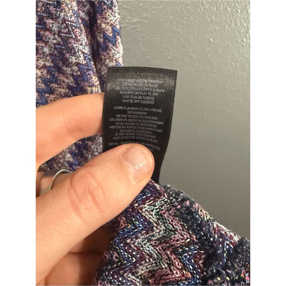 Anthropologie Maeve Knit Drop Waist Midi Dress Size L - Picture 4 of 6